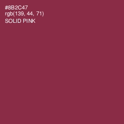 #8B2C47 - Solid Pink Color Image