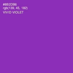 #8B2DB6 - Vivid Violet Color Image