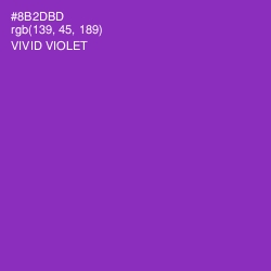 #8B2DBD - Vivid Violet Color Image