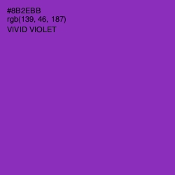 #8B2EBB - Vivid Violet Color Image