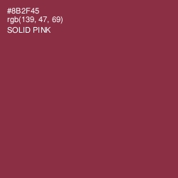 #8B2F45 - Solid Pink Color Image
