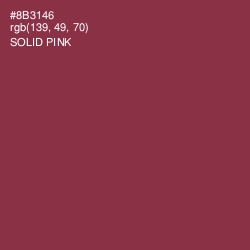 #8B3146 - Solid Pink Color Image