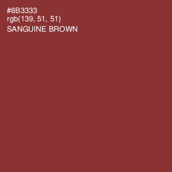 #8B3333 - Sanguine Brown Color Image