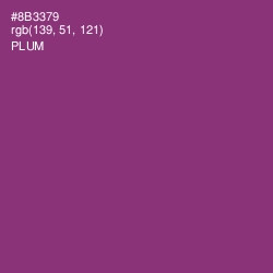 #8B3379 - Plum Color Image