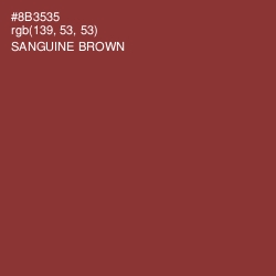 #8B3535 - Sanguine Brown Color Image