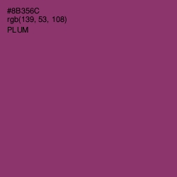 #8B356C - Plum Color Image