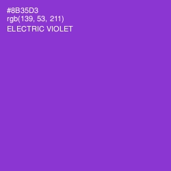 #8B35D3 - Electric Violet Color Image