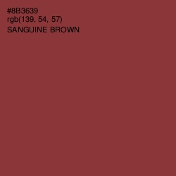 #8B3639 - Sanguine Brown Color Image