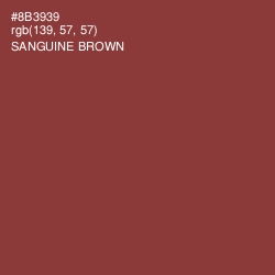 #8B3939 - Sanguine Brown Color Image
