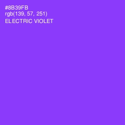 #8B39FB - Electric Violet Color Image