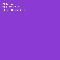 #8B3AD3 - Electric Violet Color Image