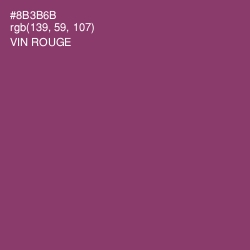 #8B3B6B - Vin Rouge Color Image