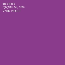 #8B3B8B - Vivid Violet Color Image