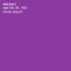 #8B3BA0 - Vivid Violet Color Image