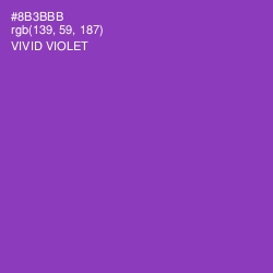 #8B3BBB - Vivid Violet Color Image