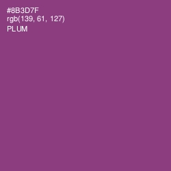 #8B3D7F - Plum Color Image