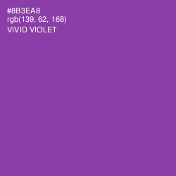 #8B3EA8 - Vivid Violet Color Image
