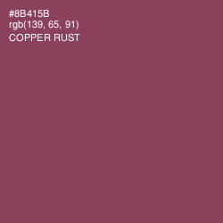 #8B415B - Copper Rust Color Image