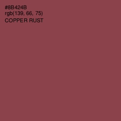 #8B424B - Copper Rust Color Image