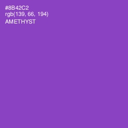 #8B42C2 - Amethyst Color Image