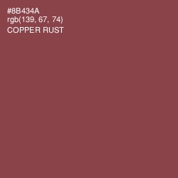 #8B434A - Copper Rust Color Image