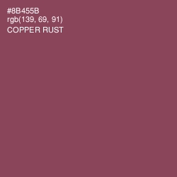 #8B455B - Copper Rust Color Image