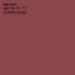 #8B464D - Copper Rust Color Image