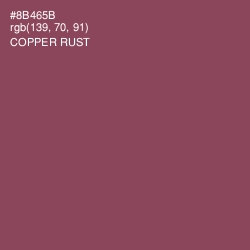 #8B465B - Copper Rust Color Image