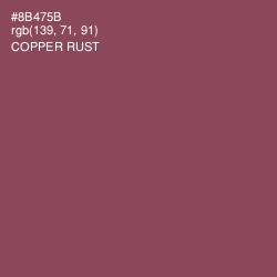 #8B475B - Copper Rust Color Image