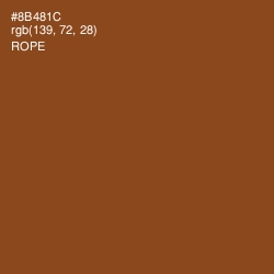 #8B481C - Rope Color Image