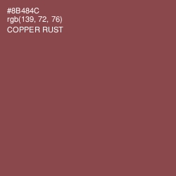 #8B484C - Copper Rust Color Image