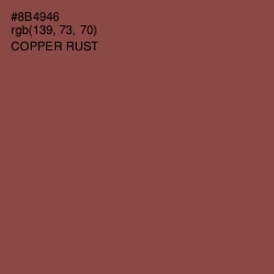 #8B4946 - Copper Rust Color Image