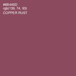 #8B4A5D - Copper Rust Color Image