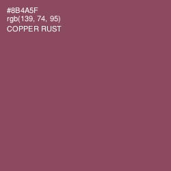 #8B4A5F - Copper Rust Color Image