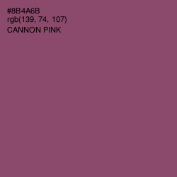 #8B4A6B - Cannon Pink Color Image