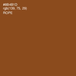#8B4B1D - Rope Color Image