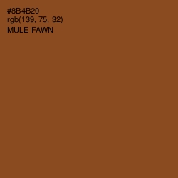 #8B4B20 - Mule Fawn Color Image