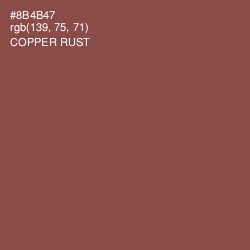 #8B4B47 - Copper Rust Color Image