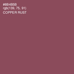 #8B4B5B - Copper Rust Color Image