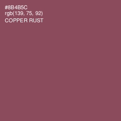 #8B4B5C - Copper Rust Color Image