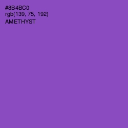 #8B4BC0 - Amethyst Color Image