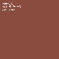 #8B4C40 - Spicy Mix Color Image