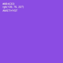 #8B4CE3 - Amethyst Color Image