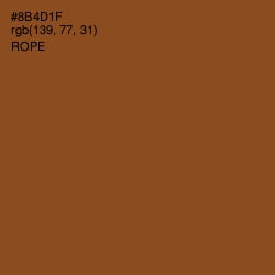 #8B4D1F - Rope Color Image