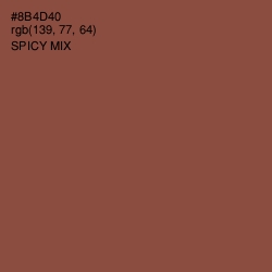 #8B4D40 - Spicy Mix Color Image