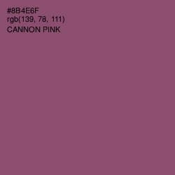 #8B4E6F - Cannon Pink Color Image