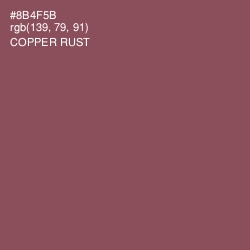 #8B4F5B - Copper Rust Color Image