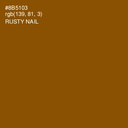 #8B5103 - Rusty Nail Color Image