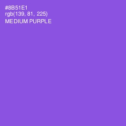 #8B51E1 - Medium Purple Color Image