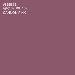 #8B586B - Cannon Pink Color Image